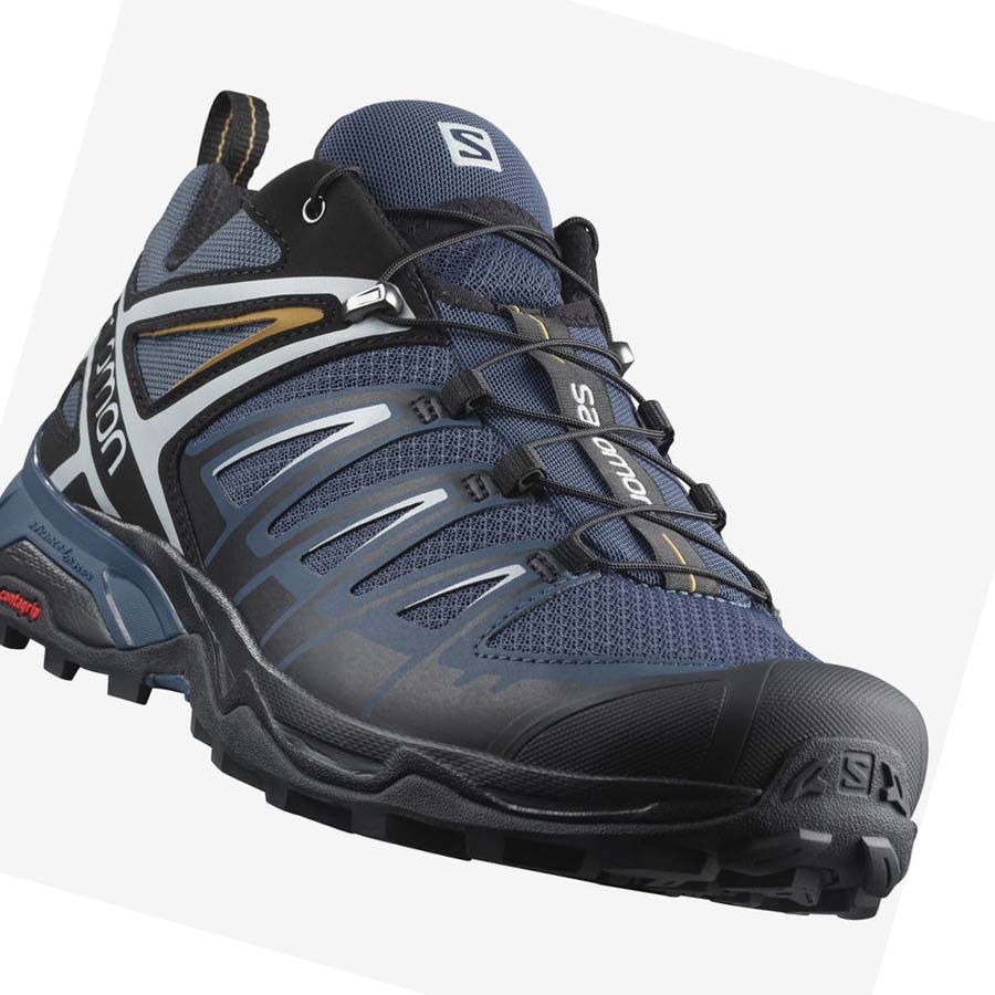 Salomon X ULTRA 3 Túracipő Férfi Sötétkék | HU 2041EBC